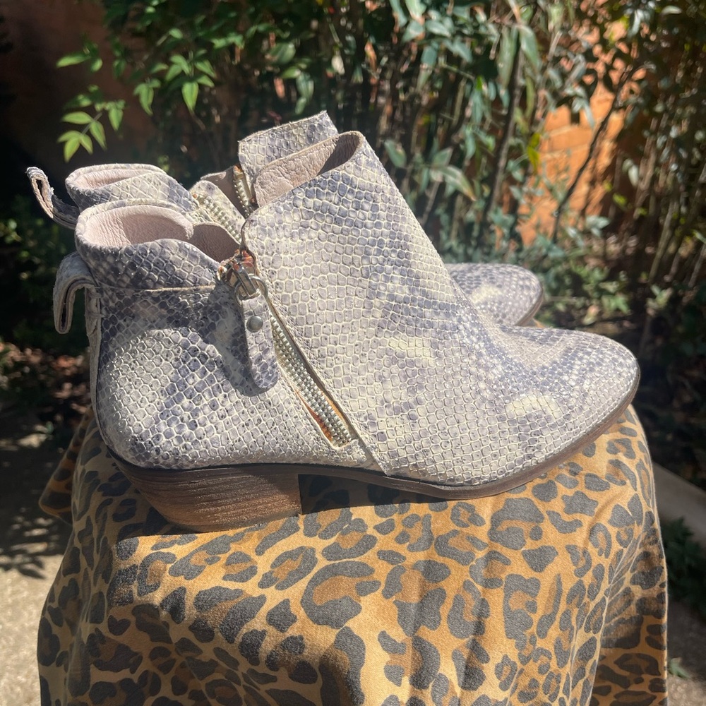 Vince Camuto Women's Snakeskin Ankle Boots